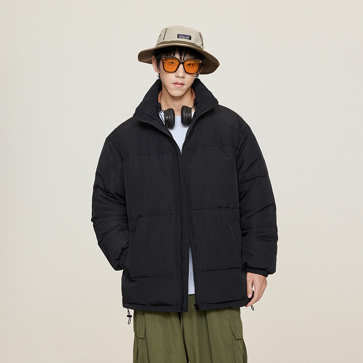 Unisex Oversize Steppjacke mit hohem Kragen und Kordelzug Echo Archiv