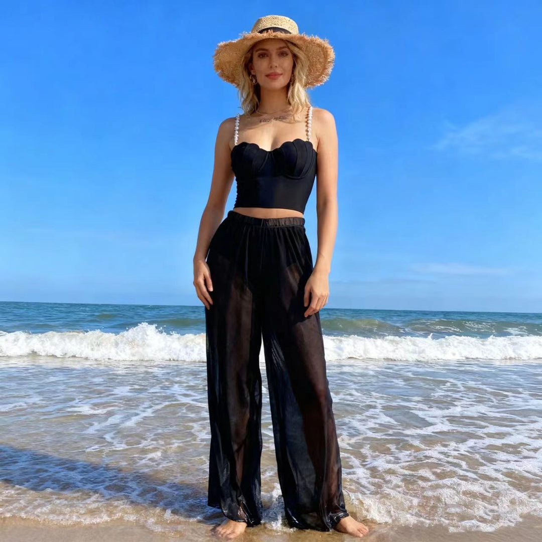 Damen Palazzohose mit eleganten transparenten Akzenten Echo Archiv
