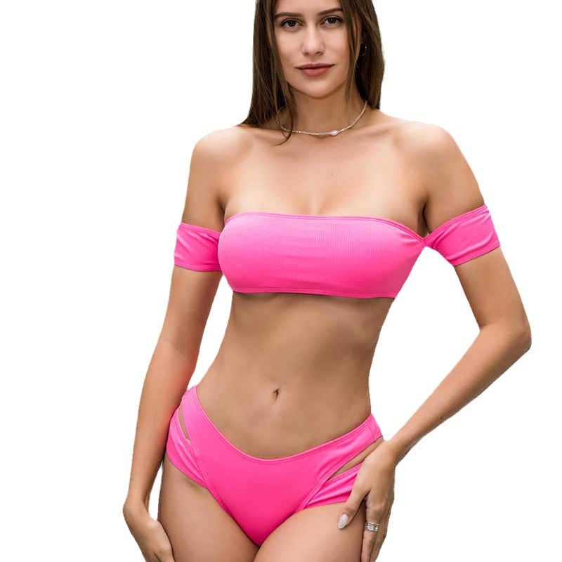 Damen Bandeau-Bikini-Set mit herausnehmbaren Trägern und eleganten Cut-Out-Details Echo Archiv