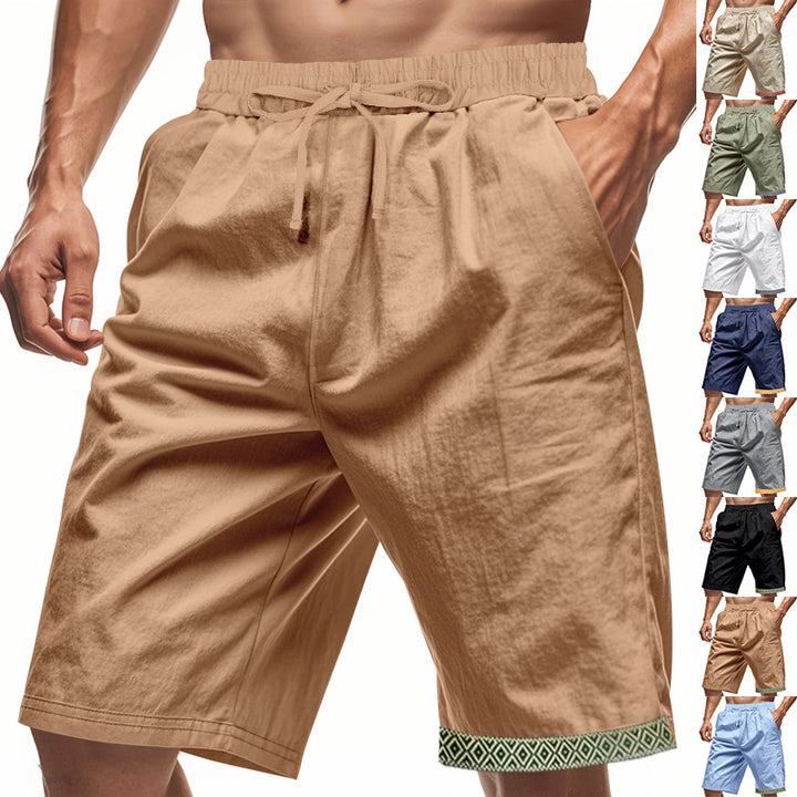 Herren lässige Bermudashorts mit elastischem Bund und Kordelzug Echoarchiv
