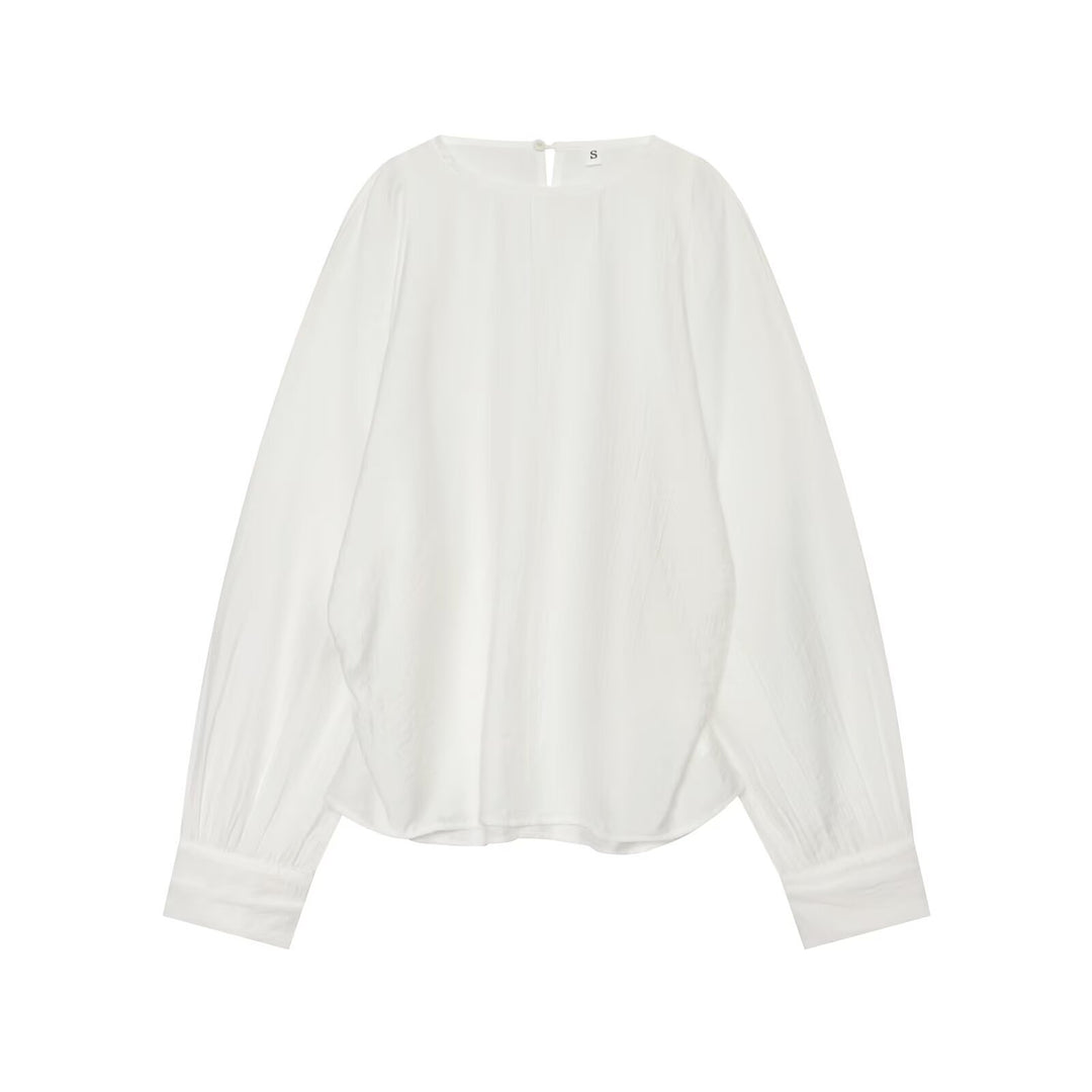 Damen Oversize-Bluse mit Ballonärmeln und Manschetten Echo Archiv