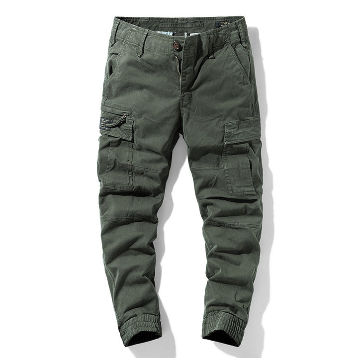Herren Cargo-Joggerhose mit Multifach-Taschen und elastischem Beinabschluss – Bravaro