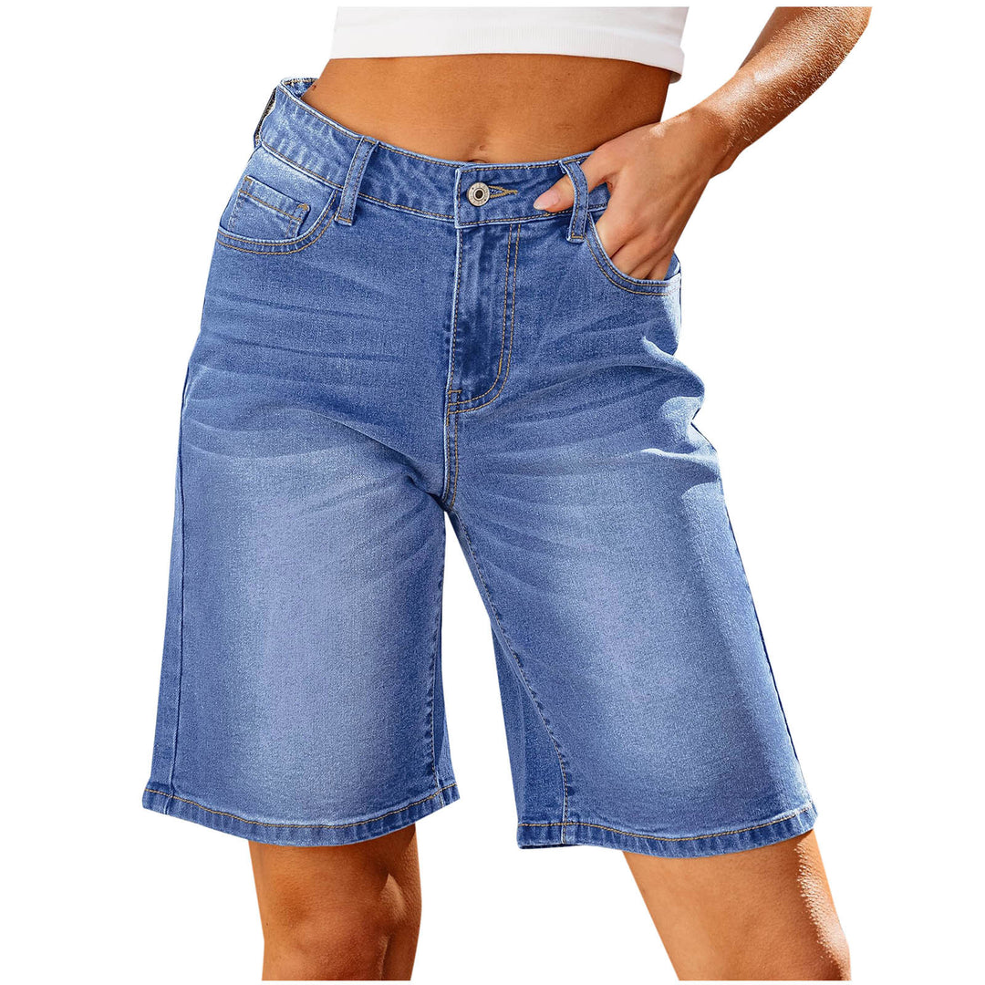 Damen Denim-Shorts mit lässigem Schnitt und lässigen Details Echo Archiv