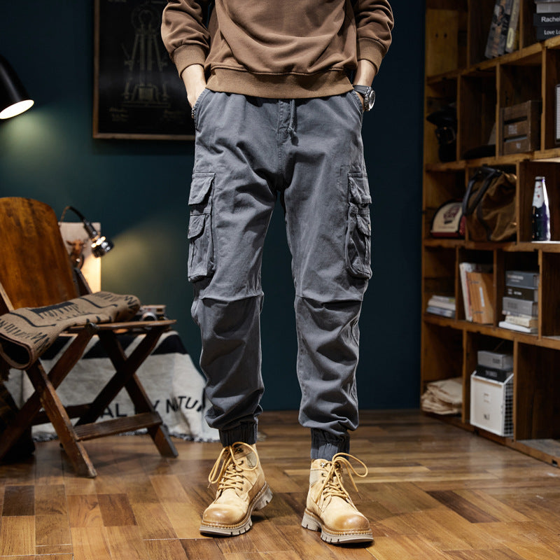 Herren Utility-Cargo-Jogger mit Elastikbund, Tunnelzug und Mehrfachtaschen Echo Archiv