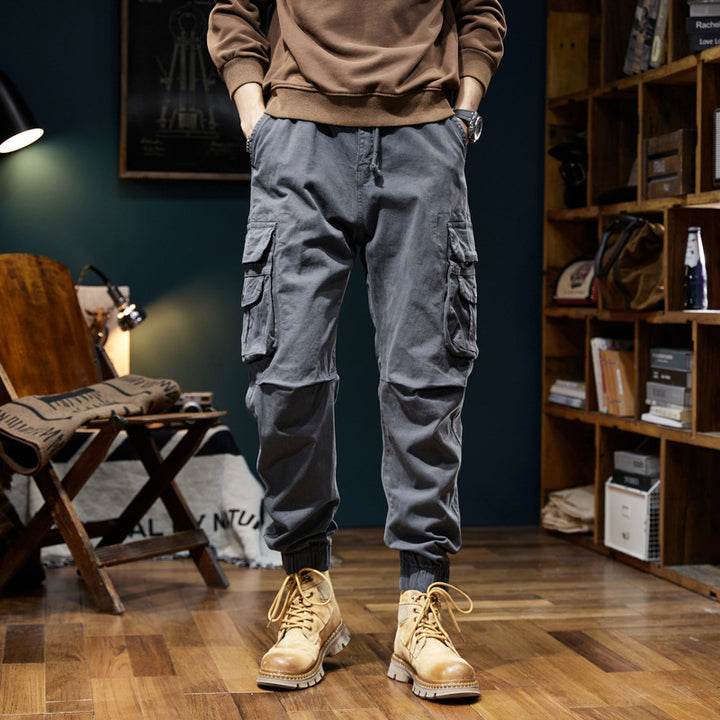 Herren Utility-Cargo-Jogger mit Elastikbund, Tunnelzug und Mehrfachtaschen Echo Archiv