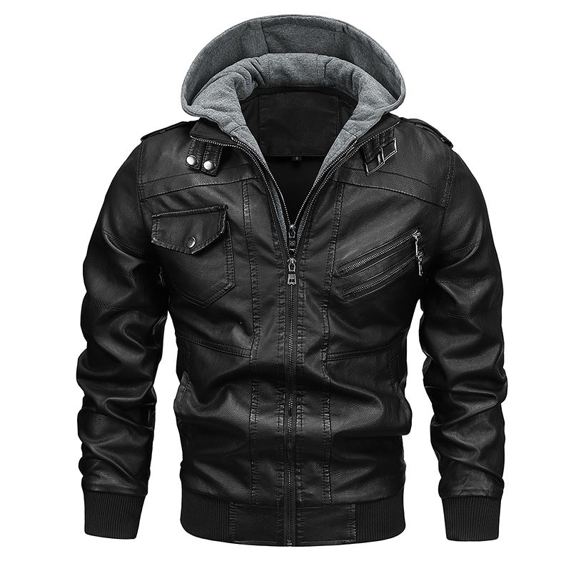 Herren Modische Kapuzenjacke mit Taschen Echo Archiv