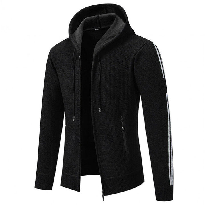 Herren Sportliche Kapuzenjacke mit innovativem Materialmix Echoarchiv