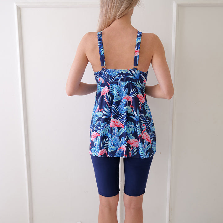 Damen Tankini mit elegantem Schnitt und figurformenden Shorts Echo Archiv