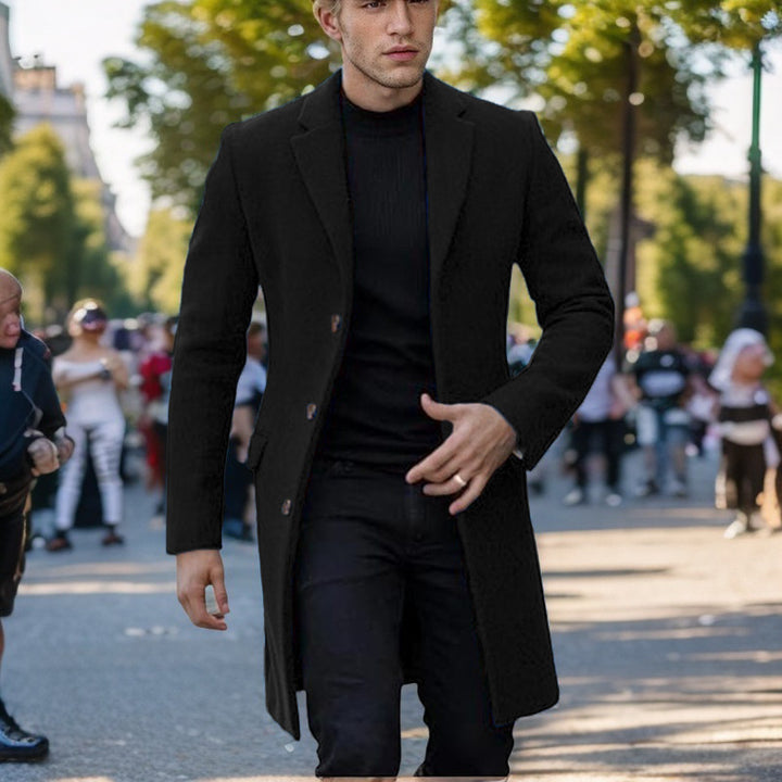 Herren eleganter einfacher Mantel Echoarchiv