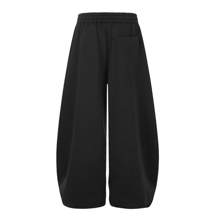 Damen Extraweite Cropped Palazzo-Sweathose mit Komfortbund und Tunnelzug Echoarchiv