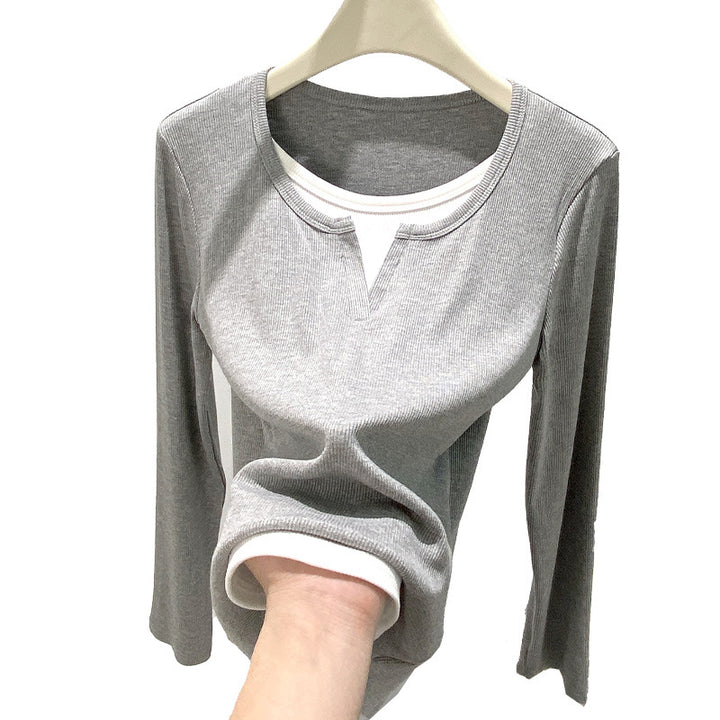 Damen Elegant geschnittenes Langarmshirt Echo Archiv