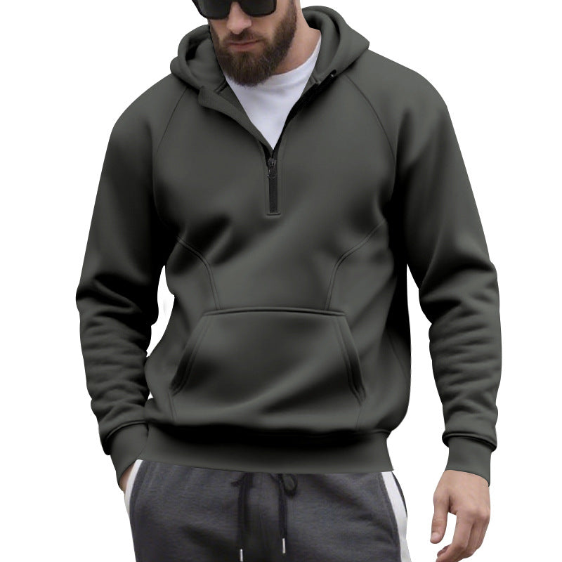 Herren Kapuzensweater mit Reißverschluss und praktischer Kängurutasche Echoarchiv