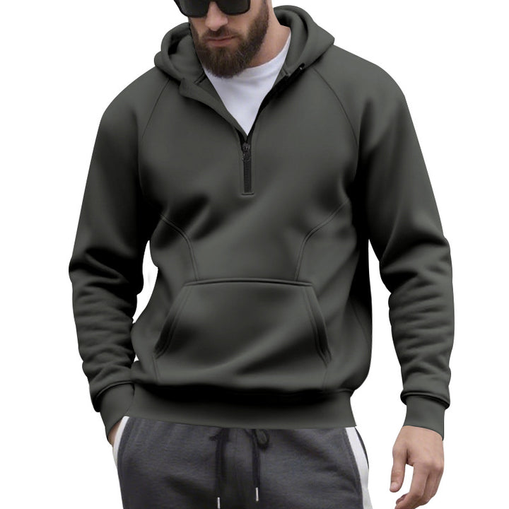 Herren Kapuzensweater mit Reißverschluss und praktischer Kängurutasche Echoarchiv