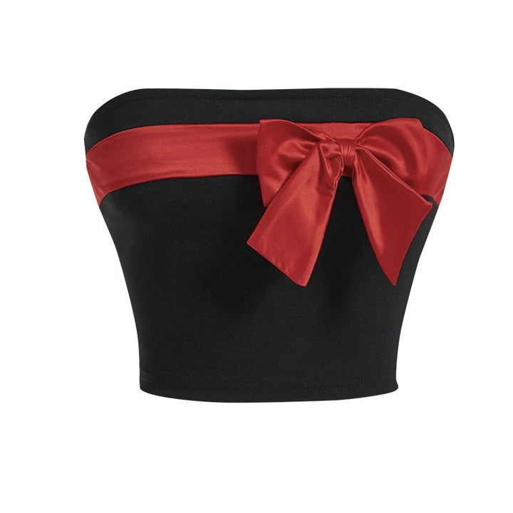 Damen bandeau Oberteil mit elegantem Schleifenakzent Echo Archiv