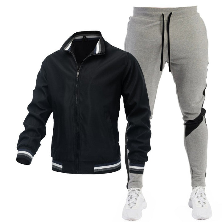 Herren Sportliches Trackjacke und Jogginghose Set Echo Archiv