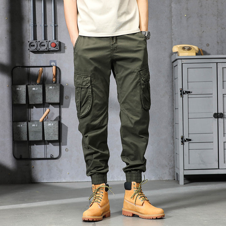 Herren Cargo-Joggerhose im Utility-Look mit elastischem Bund, Multifach‑Taschen und gerippten Knöcheln Echo Archiv