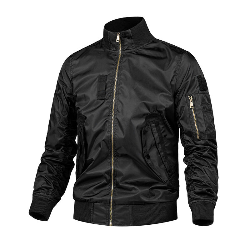 Herren Modische Bomberjacke mit Utility-Taschen Echo Archiv