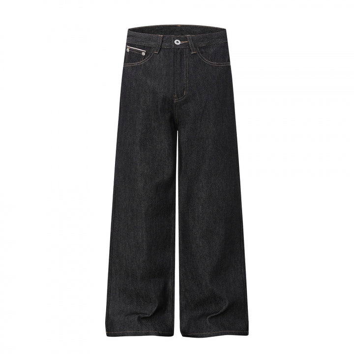Damen Weite Highwaist-Jeanshose im Balloon-Cut mit weitem Bein und klassischem Taschen-Design Echo Archiv