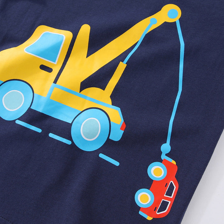 Jungen T-Shirt mit aufregendem Kran-Design Echo Archiv