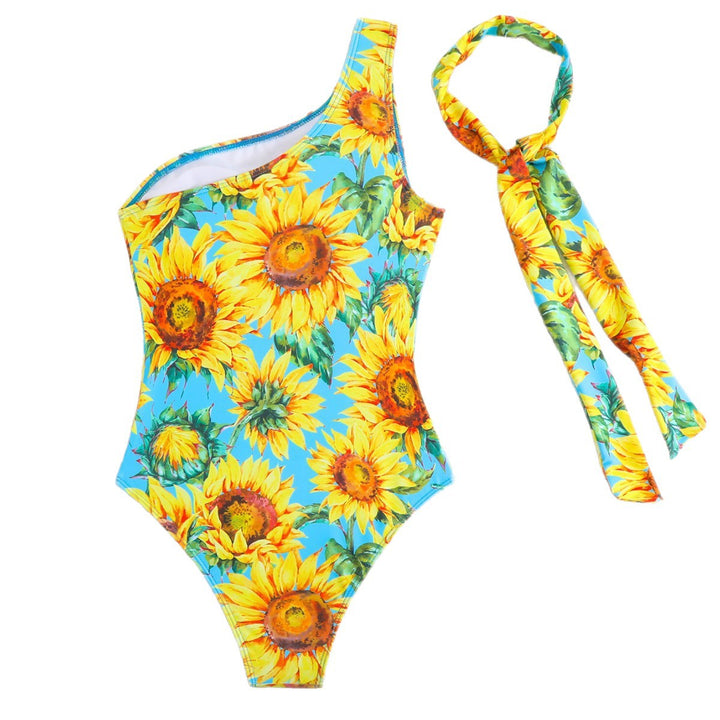 Damen Bademode mit verspieltem Sonnenblumen-Muster Echo Archiv