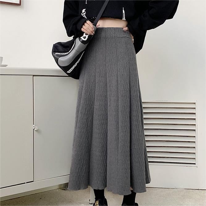 Damen Langer Rock mit strukturiertem Design Echo Archiv
