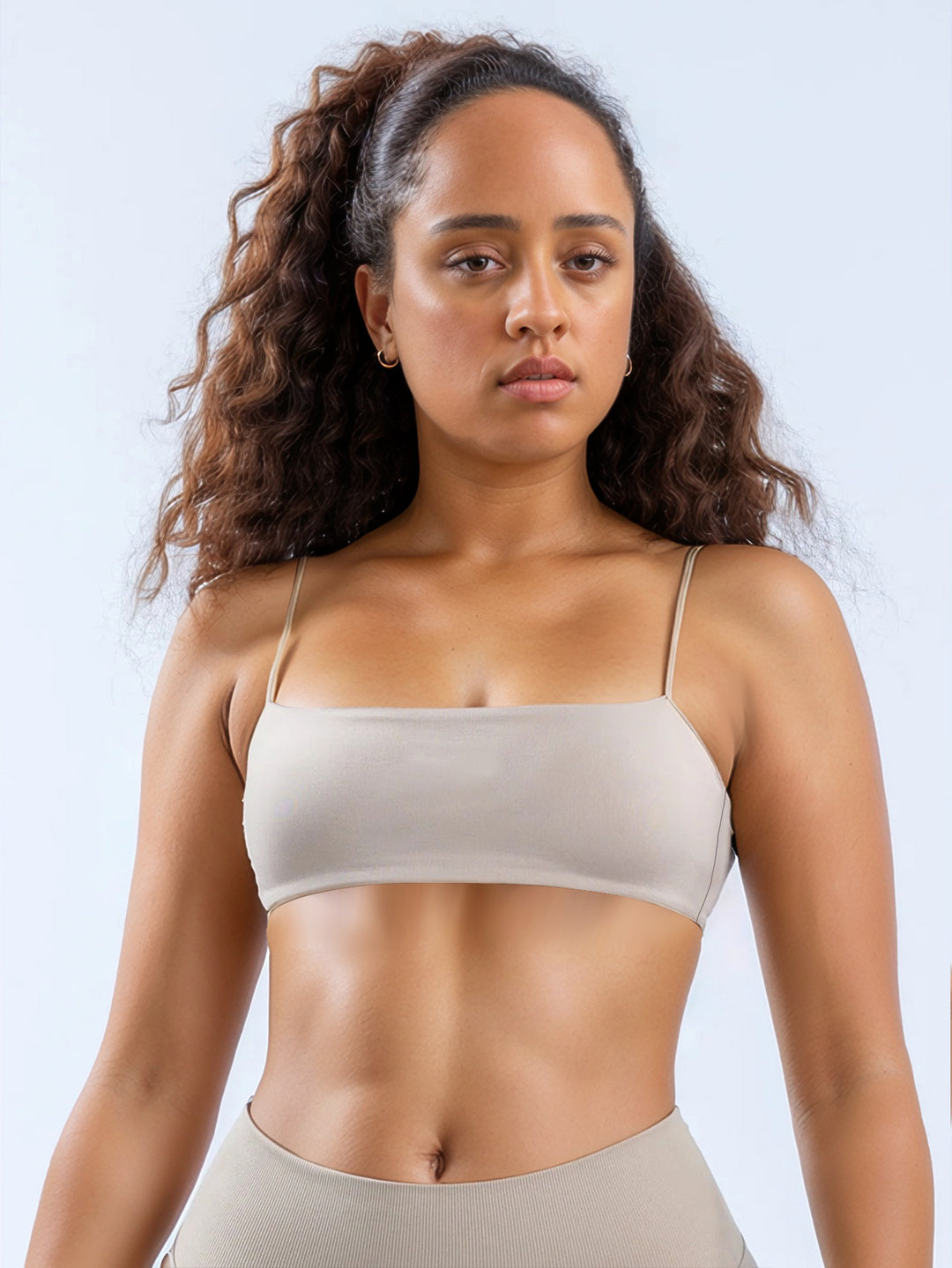 Damen Sportliches Langarm Crop-Top mit angeschnittenem Design Echo Archiv