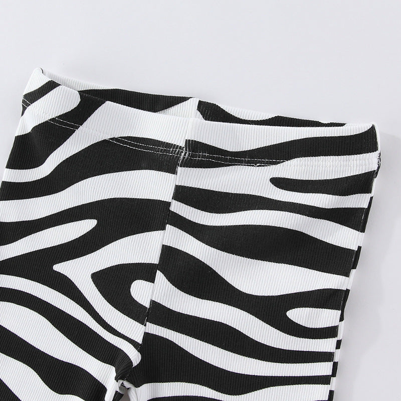 Mädchen Schlagleggings mit aufregendem Zebra-Muster Echo Archiv