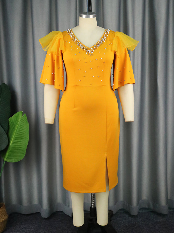 Damen Elegantes Cocktailkleid mit funkelnden Applikationen Echo Archiv