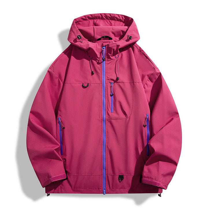 Herren wasserdichte Outdoor-Jacke mit Kapuze und atmungsaktiven Einsätzen Echoarchiv