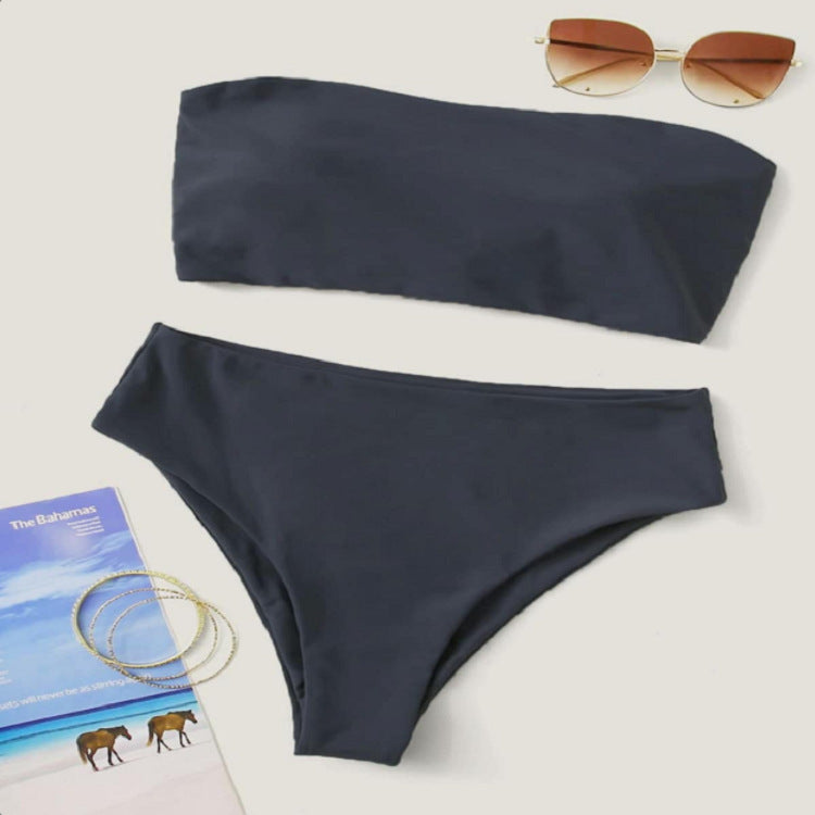 Damen Bandeau-Bikini mit hochgeschnittenem Unterteil Echo Archiv