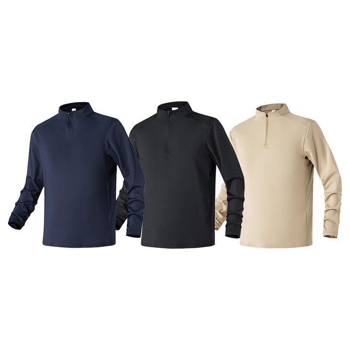 Herren Atmungsaktives Funktions‑Halbzip Trainingsshirt mit Stretch und Stehkragen Echo Archiv