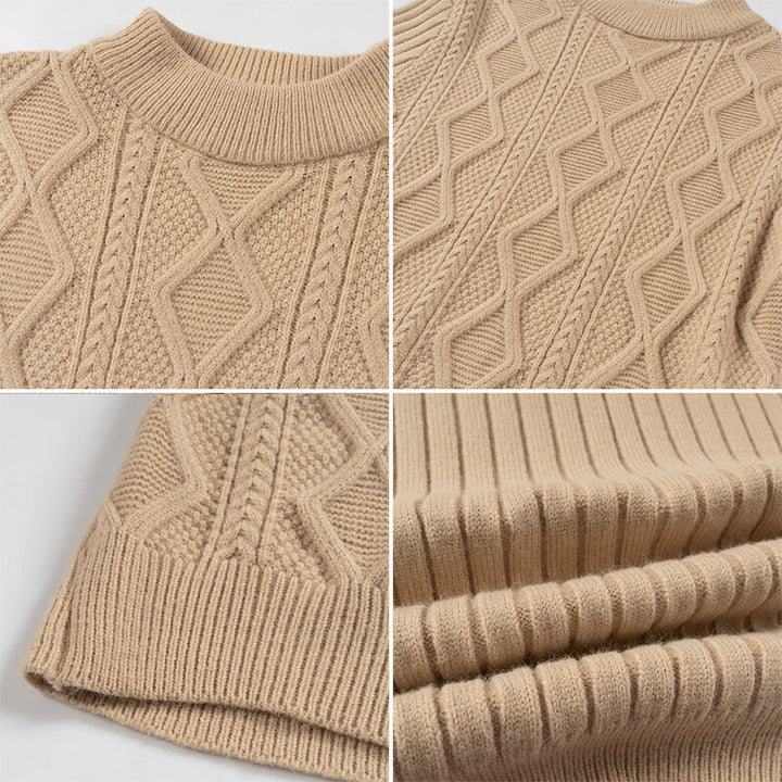 Herren Pullover aus strukturiertem Strickmaterial Echoarchiv