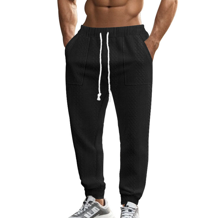 Herren lässige Jogginghose mit strukturiertem Gewebe und praktischen Taschen Echoarchiv
