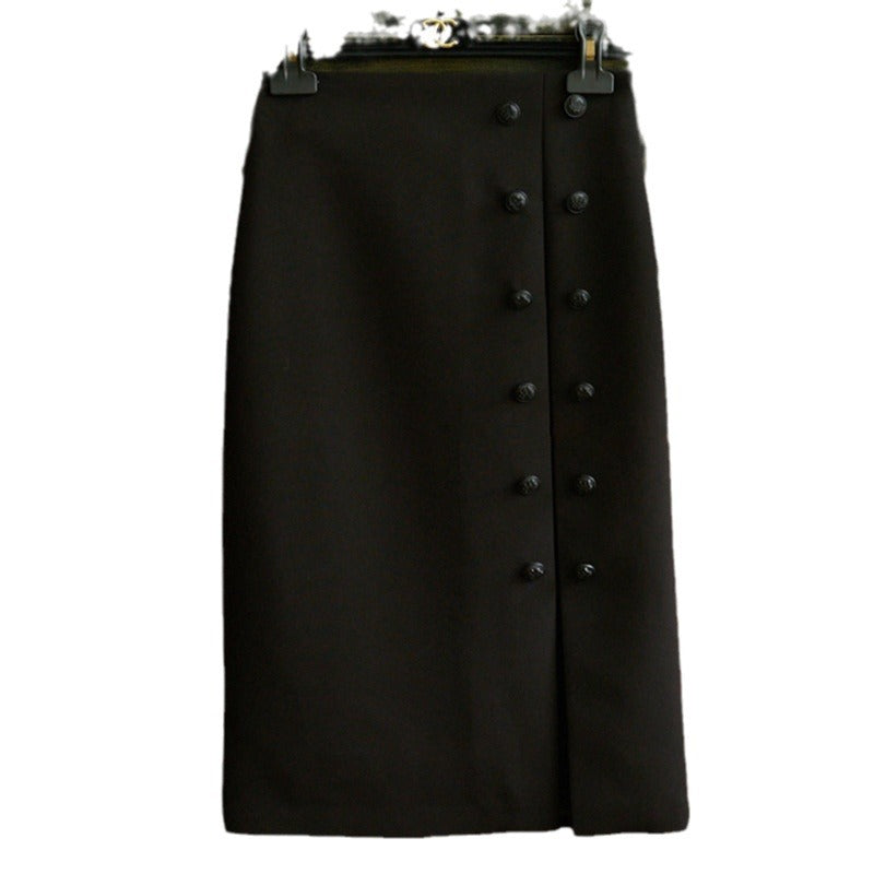 Damen Eleganter Bleistiftrock mit Knopfdetails Echoarchiv 1789268812