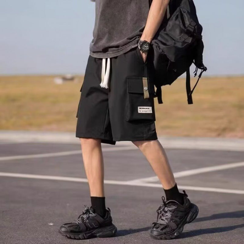 Herren Cargo-Shorts mit multifunktionalen Taschen und elastischem Bund Echoarchiv