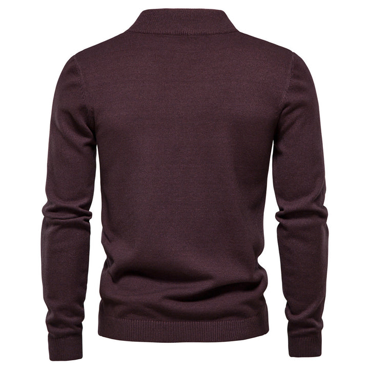 Herren komfortabler Rollkragenpullover aus weichem Strick Echoarchiv