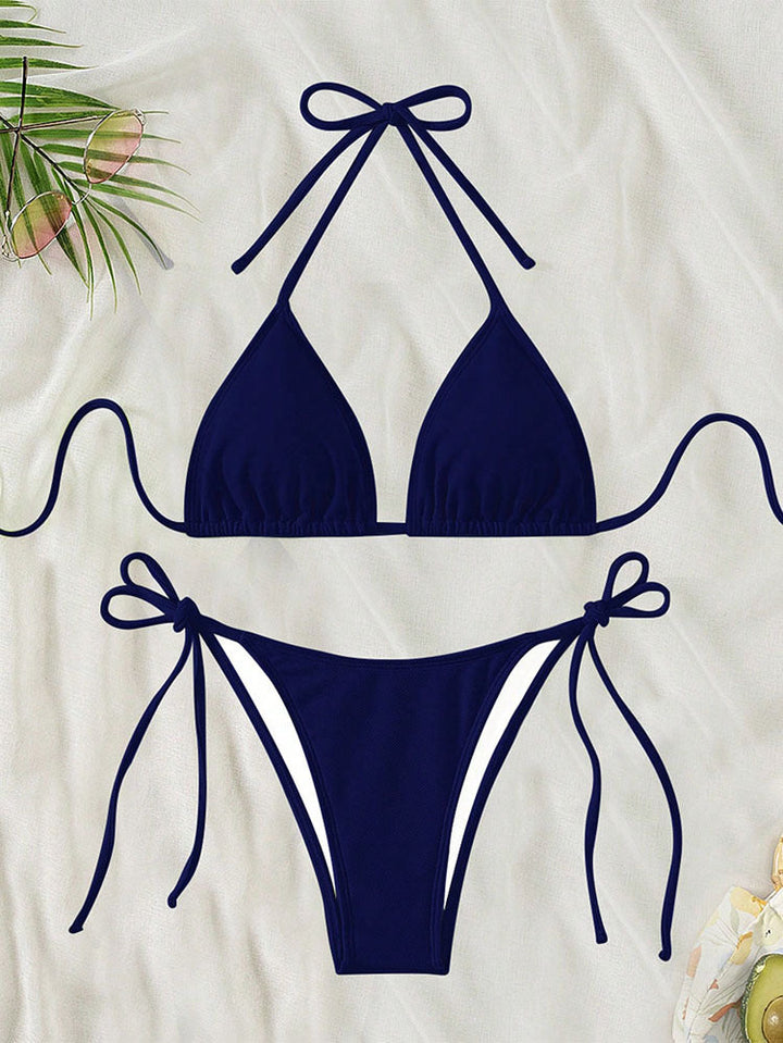 Damen Triangel-Bikini mit verstellbaren Trägern und SeitenbindEchoarchivändern Echoarchiv