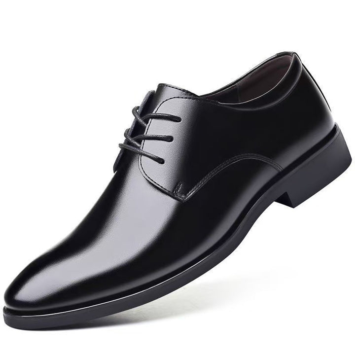 Herren Elegante Derby-Business-Schnürschuhe aus Glattleder mit schmaler Leiste Echoarhiv