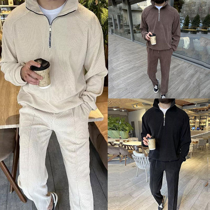 Herren Bequemer Fleece Trainingsanzug Echoarchiv