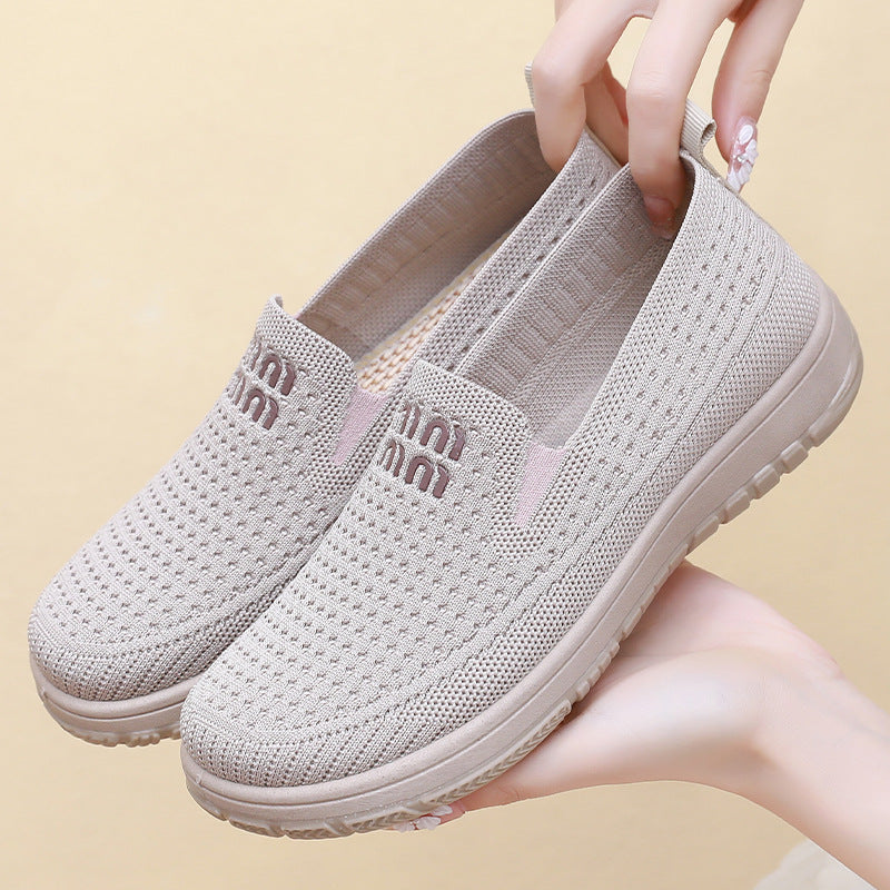 Damen Atmungsaktive Freizeit Slip-On Sneakers mit elastischem Obermaterial Echo Archiv
