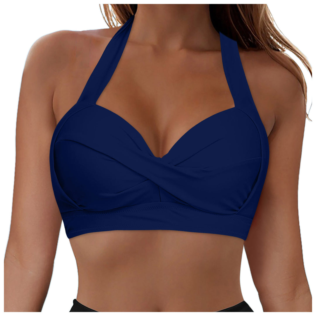 Damen Modisches Bikinioberteil mit Wickeldesign Echo Archiv