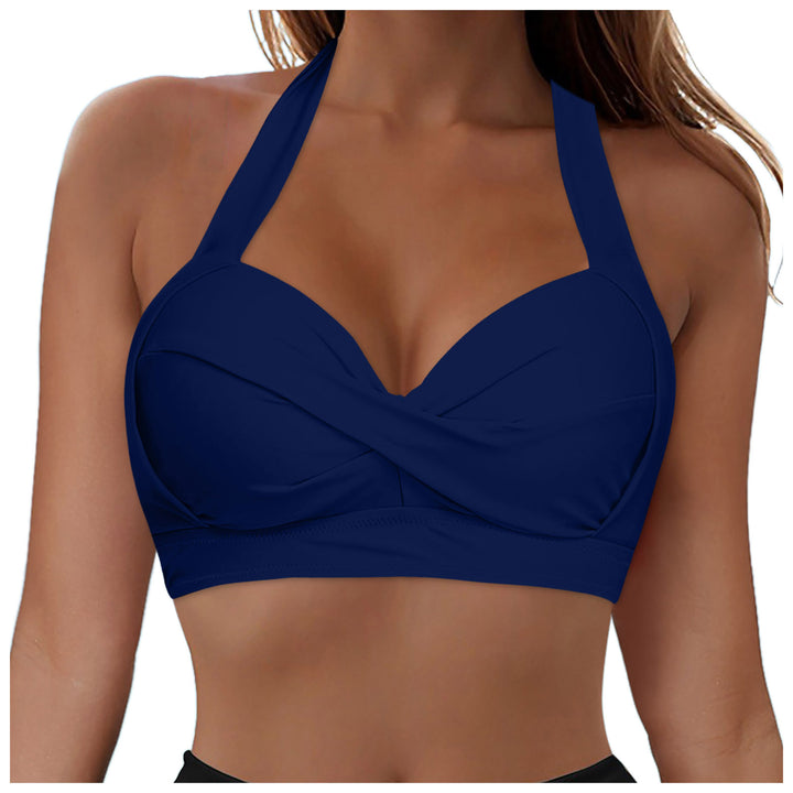 Damen Modisches Bikinioberteil mit Wickeldesign Echo Archiv