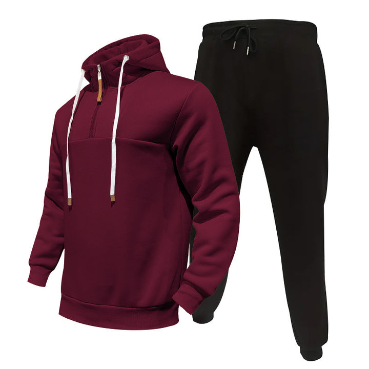 Herren modischer Fleecepullover mit praktischen Cargo-Hosen Echoarchiv