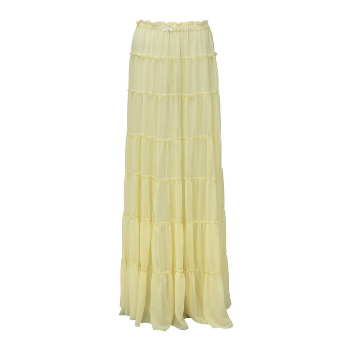 Damen luftiges Strandkleid mit Rüschen Echo Archiv