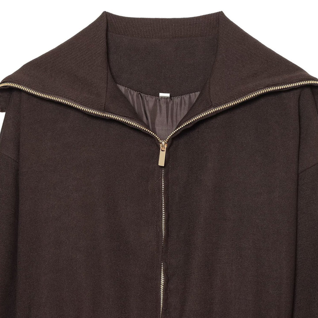 Damen Weite Jersey-Palazzohose mit hohem Rippbund und ausgestelltem Bein Echoarchiv
