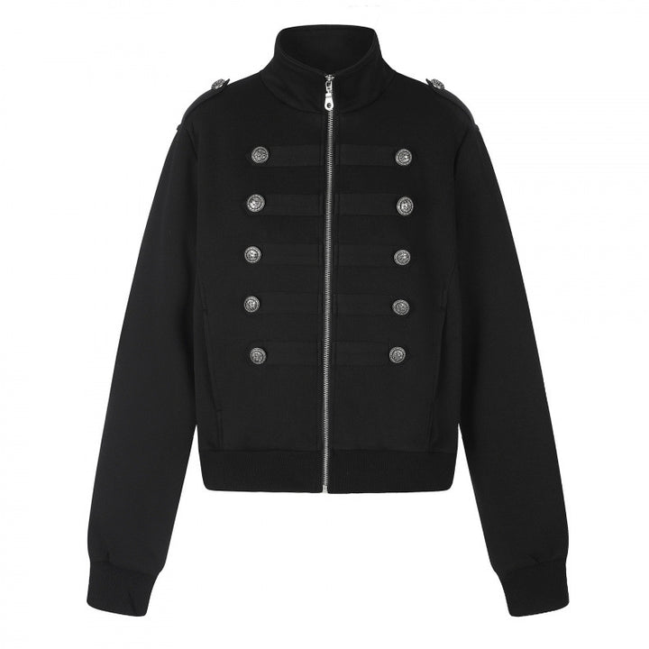 Unisex Sweatjacke im Military-Look mit doppelter Knopfleiste Echo Archiv