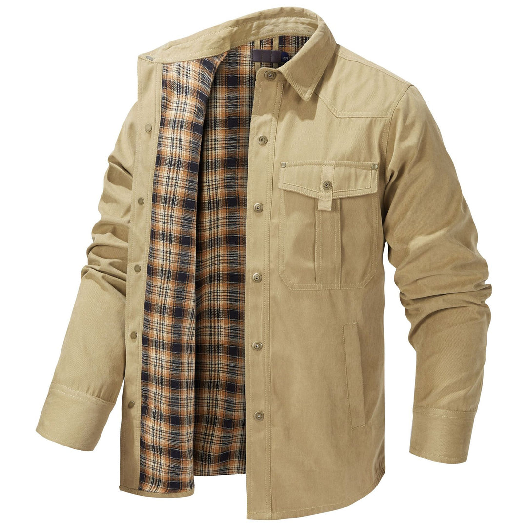 Herren Flanell gefütterte Arbeitsjacke Echoarchiv