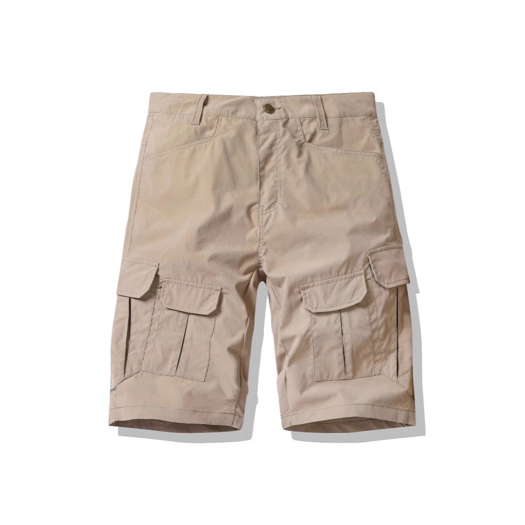 Herren multifunktionale Cargo-Shorts mit praktischen Seitentaschen und elastischem Bund Echoarchiv