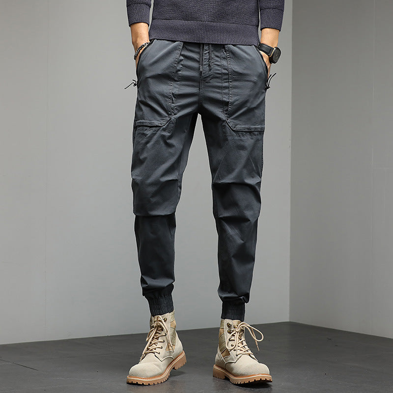 Herren Tapered Cargo-Joggerhose mit Kordelzug, elastischen Bündchen und Multifunktions‑Taschen Echo Archiv