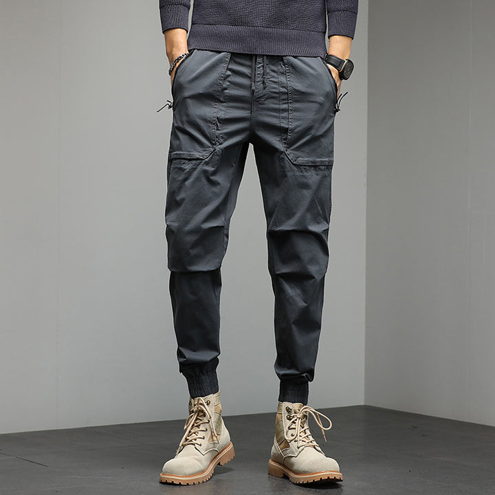 Herren Tapered Cargo-Joggerhose mit Kordelzug, elastischen Bündchen und Multifunktions‑Taschen Echo Archiv